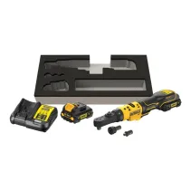 Dewalt Grzechotka 12v dcf500l2g z adapterami 1/4" 3/8" 1/2" hex 1/4" 2x3,0ah