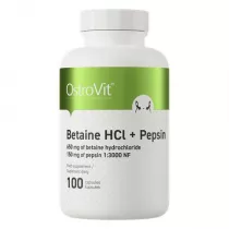 OstroVit Betaine HCl + Pepsin - Betaina HCL + Pepsyny Suplement diety 100 kaps.