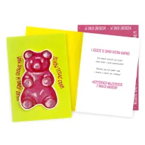 Kukartka Karnet DK Urodziny neon �elek mi� DK-1354
