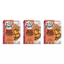 So Food Gulasz wieprzowy ala Strogonow z kasz gryczan zestaw 3 x 330 g