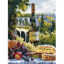 Ideyka Malowanie po numerach - Smak chardonnay 30x40cm