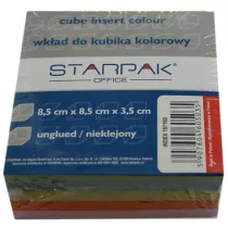 Starpak Wkad do kubika kolorowy nieklejony 85 x 85 mm
