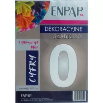 Enpap Szablon dekoracyjny A5 Plexi cyfra 0