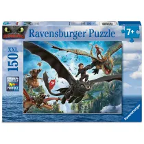 Puzzle dla dzieci 150 el. XXL Jak wytresowa smoka Ravensburger