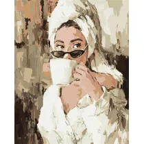 Ideyka Malowanie po numerach - Poranna kawa 40x50cm