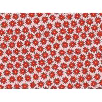 PartyDeco Papier do pakowania Gwiazda betlejemska 70 x 200 cm