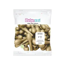 GoParty Balony lateksowe Chrome z�ote 12cm