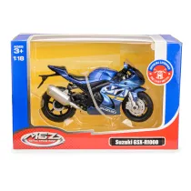 MSZ Motocykl Suzuki GSX-R1000 niebieski 1:18 Daffi