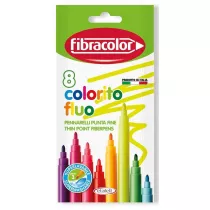 Fibracolor Pisaki Colorito Fluo 8 szt.