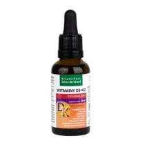 Krauterhaus Sanct Bernhard Witaminy D3 + K2 w kroplach, na oleju MCT Suplement diety 30 ml