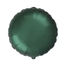 Balon foliowy Okr�g�y satynowy dark green 45cm