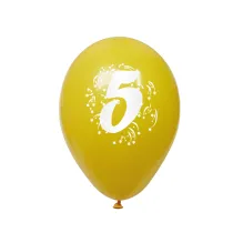 Arpex Balon dekoracyjny z nadrukiem cyferki 5 K7929