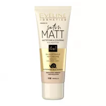 Eveline Cosmetics Satin Matt Foundation matujcy podkad do twarzy 102 Vanilla 30 ml
