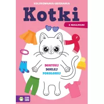 Kolorowanka-ubieranka. Kotki