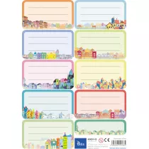 Tetis Naklejki na zeszyty i ksi��ki Domki