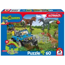 Puzzle 60 SCHLEICH Dinozaury + figurka 112296 Schmidt