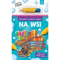 Na wsi. Malowanka z pisakiem wodnym
