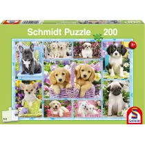 Puzzle 200 el. Szczeniaczki Schmidt