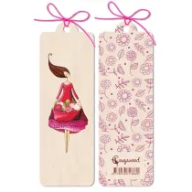 Cozywood Zak�adka drewniana Kobieta z kwiatami