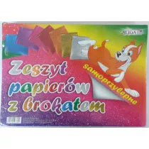 Aliga Zeszyt papier�w z brokatem samoprzylepne ZPBS-6389