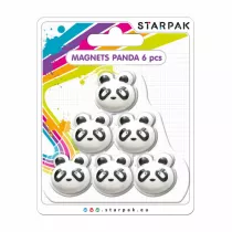 Starpak Magnesy Panda 6 szt.