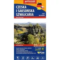 Mapa - Czeska i Saksoska Szwajcaria 1: 25 000