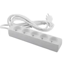 Przed�u�acz 5-gniazdowy z uziemieniem 3m+Z (3x1.5mm2) EcoLight M20555 bia�y