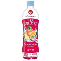Hollinger Napj gazowany o smaku brzoskwinia - marakuja bez cukru 500 ml Bio