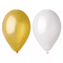 Godan Balony metaliczne mix zoto-perowe 50 szt.