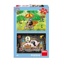 Puzzle 2w1 Krecik, Dzie Krecika Dino Toys