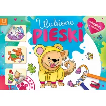 Ulubione pieski. Malowanka z naklejkami