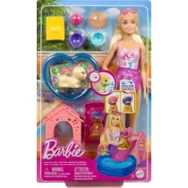 Barbie. Puppy Pool Party z akcesoriami zmiana kolor Mattel