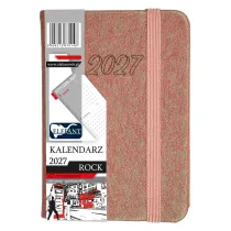 Kalendarz 2027 Rock A7 tygodniowy miedziany