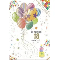 Trend Kartka okoliczno�ciowa Urodziny 18