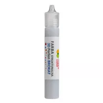 Happy Color Farba strukturalna 3D- Perlen 32 ml, brokat srebrny