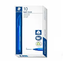Staedtler D�ugopis jednorazowy tr�jk�tny niebieski 10 szt.