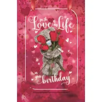 Carte Blanche Karnet holograficzny 3D For the love of my life