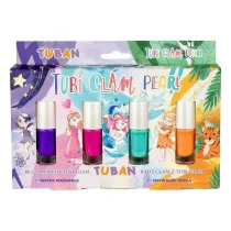 Lakier do paznokci Tubi glam zestaw 4 sztuki tubi glam perowy Tuban