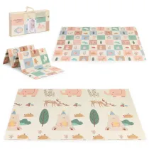 Iplay Mata piankowa dla dzieci 200x150 cm edukacyjna dwustronna skadana + torba