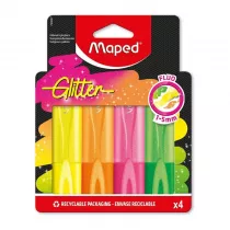Zakrelacz Glitter Fluo brokatowy 4 kolory MAPED