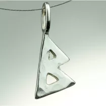 Sotis Runa Berkano, nieoksydowana Ag925, 1,1g