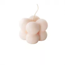 Mohani 100% Naturalna wieca bubble  z wosku rzepakowego - rowa, maa 35 g