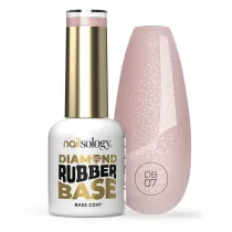 Clavier Nailsology Diamond Ruber Base hybrydowa baza kauczukowa DB07 Lady Elegance 8 ml
