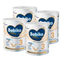 Bebiko Pro+ 3 Odżywcza formuła na bazie mleka dla dzieci powyżej 1. roku życia zestaw 4 x 700 g