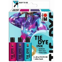 Marabu Zestaw farb do batiku Tie Dye Ink 3x80ml