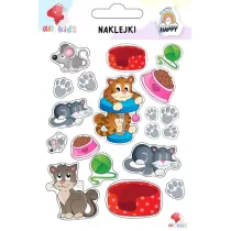 All4Kids Naklejki dla dzieci Co robi kot