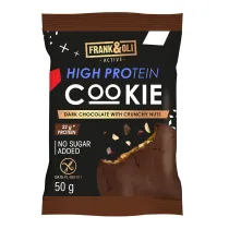 Frank&Oli Ciasteczko proteinowe ciemna czekolada z orzechami 50 g