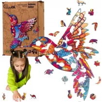 Puzzle drewniane eko 120 el. Delikatny koliber A3 Maksik