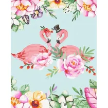 ArtiFly Malowanie po numerach - Flamingi w sztuce 40x50cm