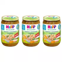 Hipp Kaszotto z warzywami i indykiem po 12. miesicu zestaw 3 x 250 g Bio